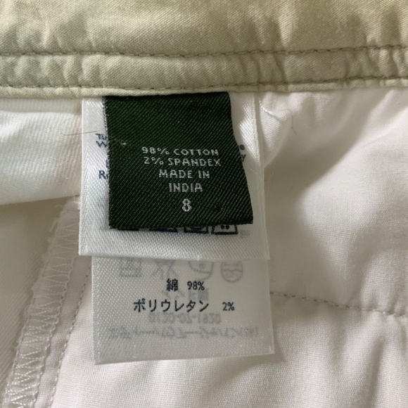 EDDIE BAUER ‘Blakely’ Cotton / Spandex Blend White Bermuda Shorts MADE IN INDIA - Picture 9 of 11